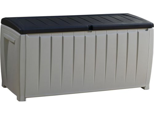 Keter Novel Opbergbox - 340L - 124x55x62.5cm - Grijs