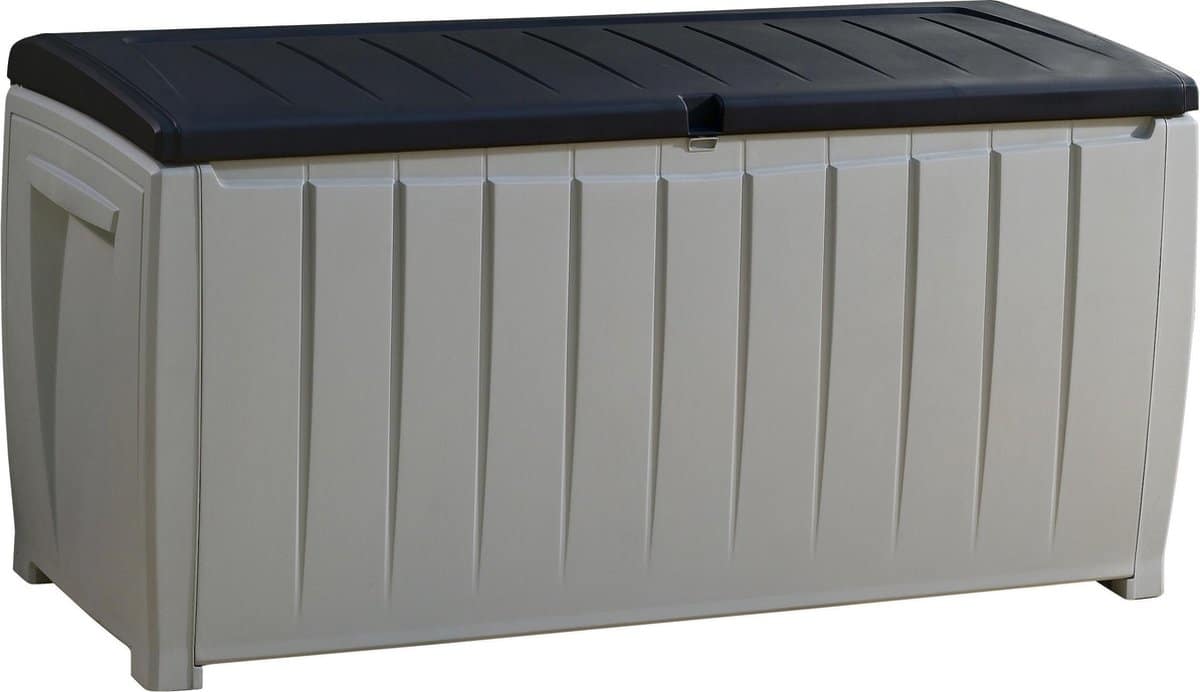 keter novel opbergbox 340l 124x55x62.5cm grijs