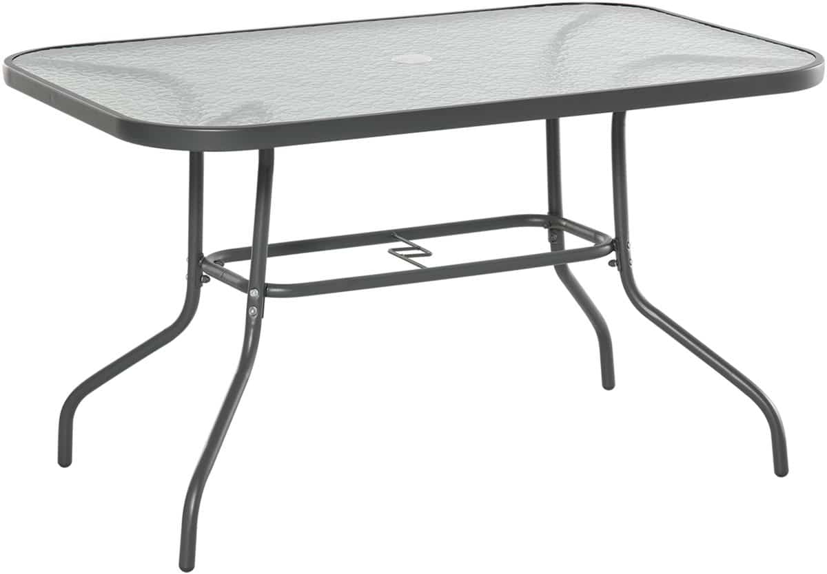 killogood tuintafel bistrotafel balkontafel tuin bijzettafel bistrotafel tuinmeubelen met glasplaat