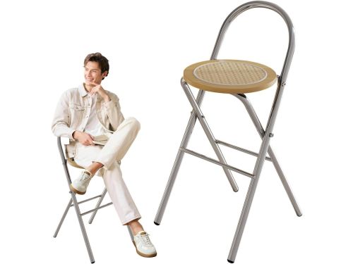 Klapkruk met voetensteun - Opklapbare barkruk - Ontbijthoek Keuken