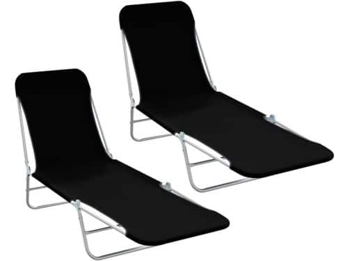 Klapstoelen Set - Strandstoelen Ligbedden - Ontspannen Buiten - Verstelbare