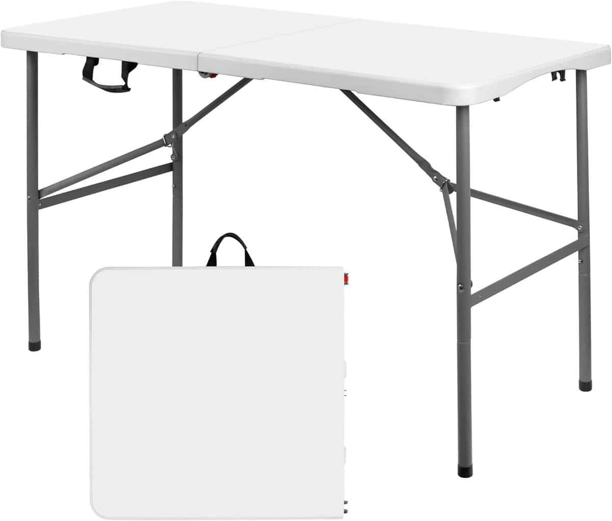 klaptafel 4ft opvouwbare tafel buitenactiviteiten in hoogte