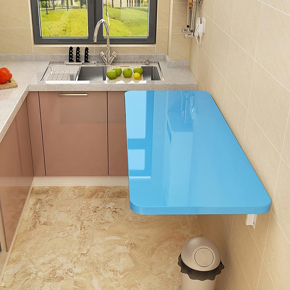 klaptafel balkon wandbureau opklapbaar ruimtebesparend werken verborgen