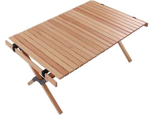 Klaptafel Beukenhout - Draagbare Tafel - Kamperen Picknick - Inklapbaar