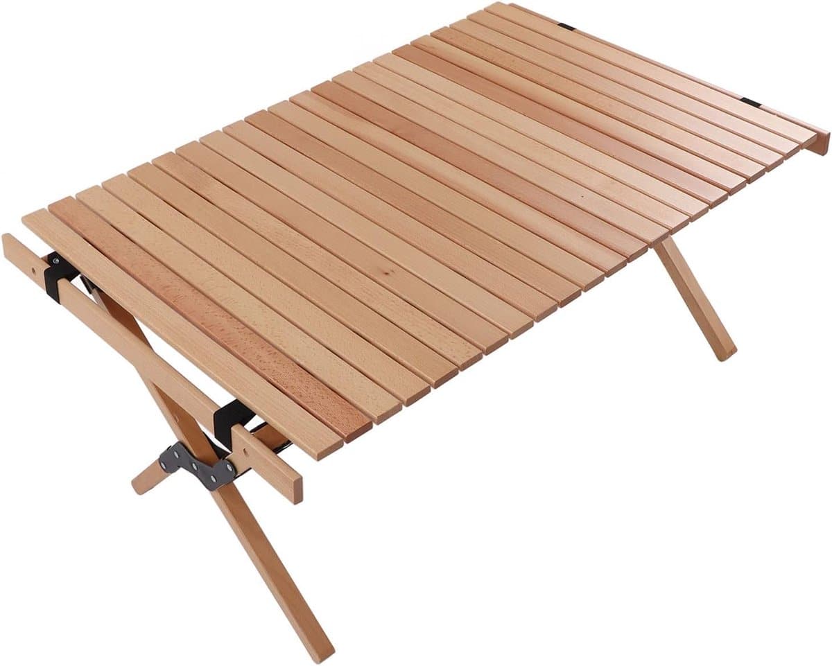 klaptafel beukenhout draagbare tafel kamperen picknick inklapbaar