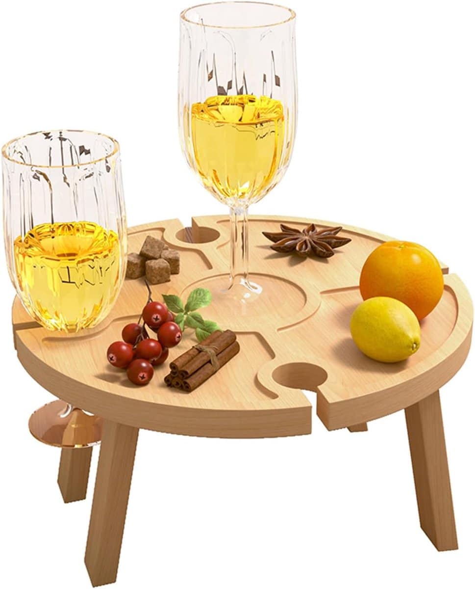 klaptafel buiten draagbare tafel snack picknick genieten