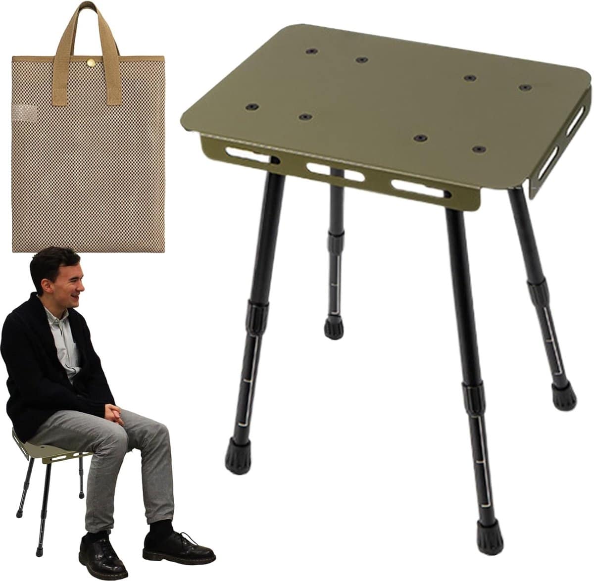 klaptafel draagbare tafel kleine ruimtes verstelbare hoogte