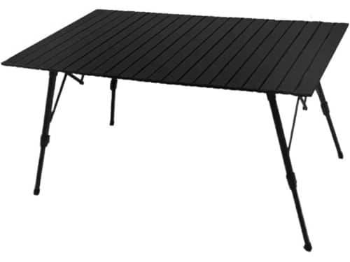 Klaptafel Hout - Draagbare Tafel - Buiten Maaltijden - Verstelbaar