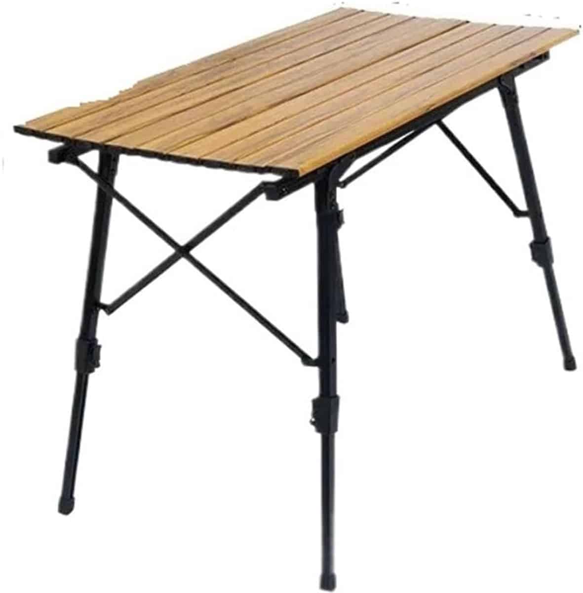 klaptafel hout draagbare tafel buitenactiviteiten picknick verstelbaar