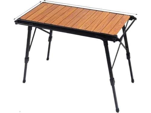 Klaptafel Hout - Draagbare Tafel - Buitenmeubilair - Verstelbare Hoogte