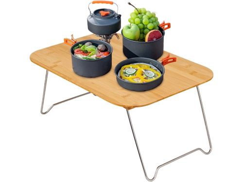 Klaptafel Hout - Picknick Tafel - Buiten Koken - Compact