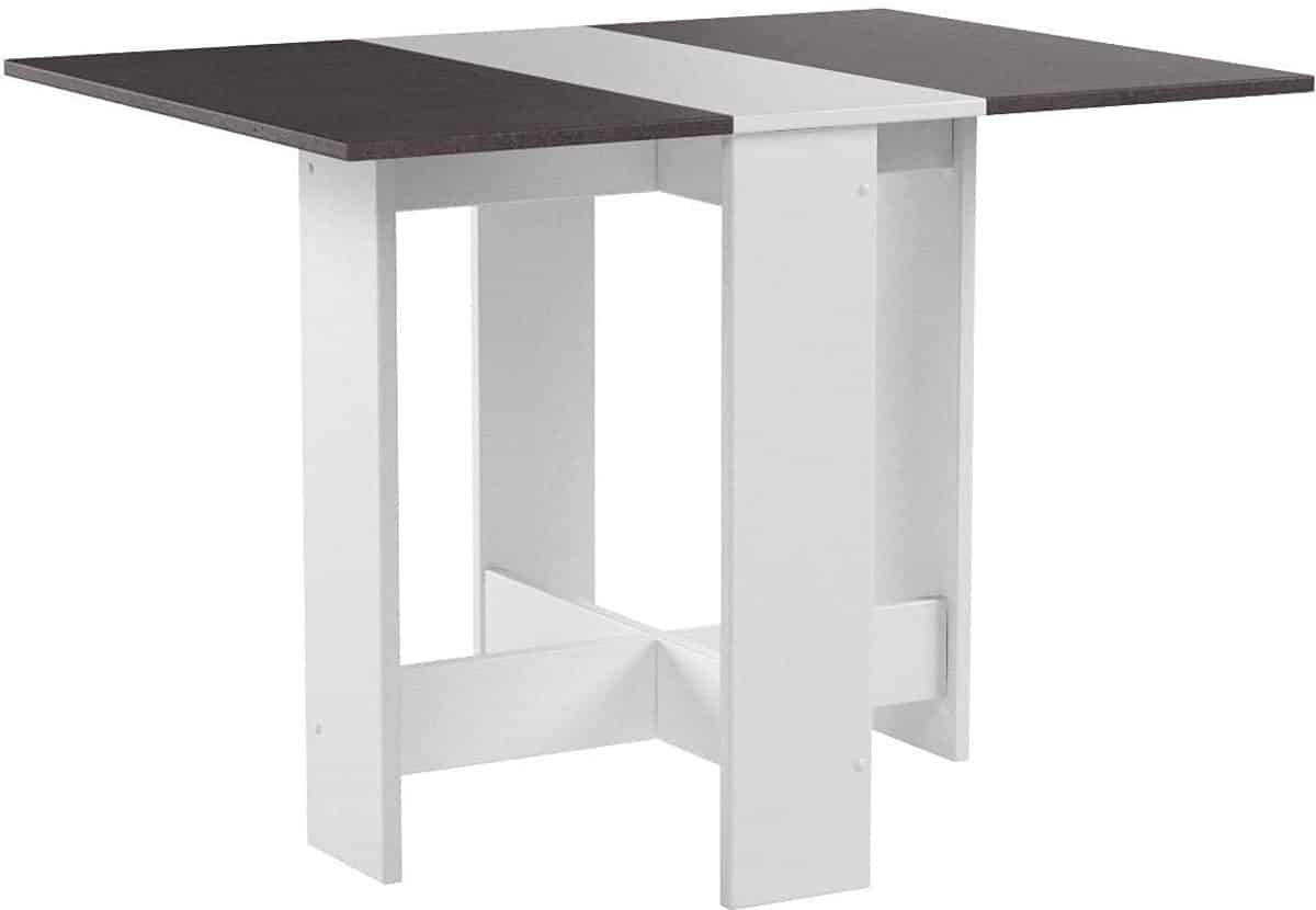 klaptafel hout veredeld blanc/béton 73,4 x 103 x 76