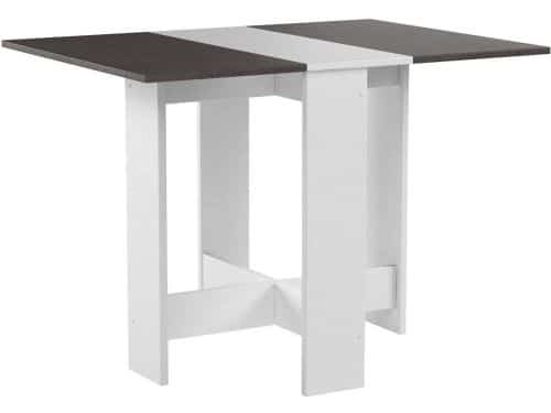 Klaptafel Hout Veredeld Blanc/Béton - 73,4 x 103 x 76