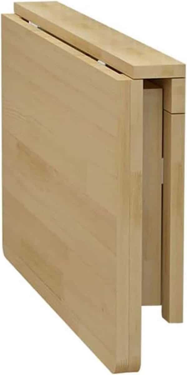 klaptafel hout wandbureau zwevend ruimtebesparend werken compact