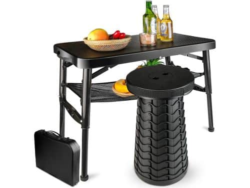 Klaptafel Krukset - Opvouwbaar Meubilair - Buitenactiviteiten - In Hoogte