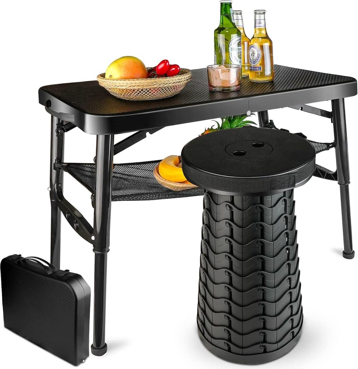 klaptafel krukset opvouwbaar meubilair buitenactiviteiten in hoogte