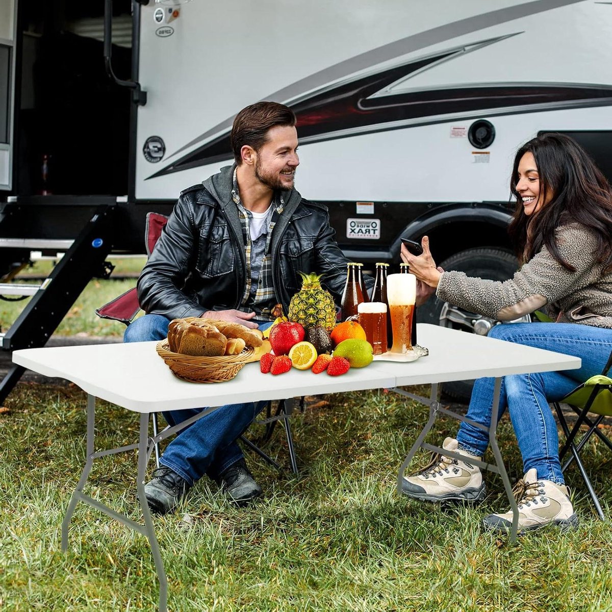 klaptafel kunststof vouwtafel eettafel feest picknick weerbestendig