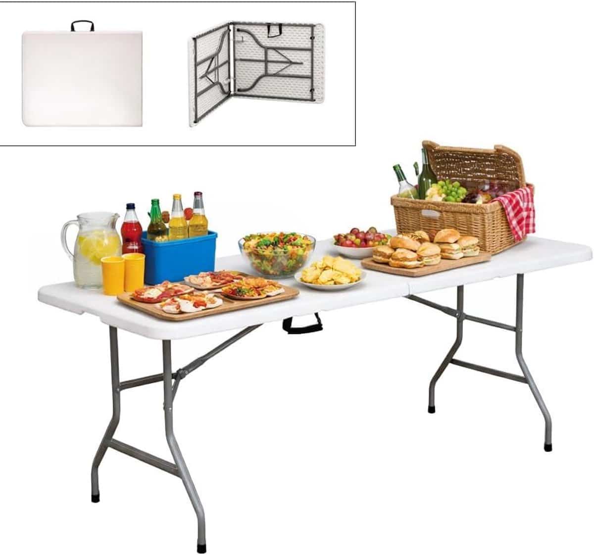 klaptafel met koffer buffettafel bijzettafel feesten organiseren