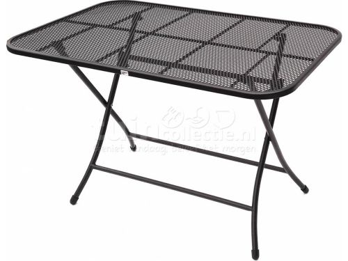 Klaptafel metaal antraciet 110x70cm