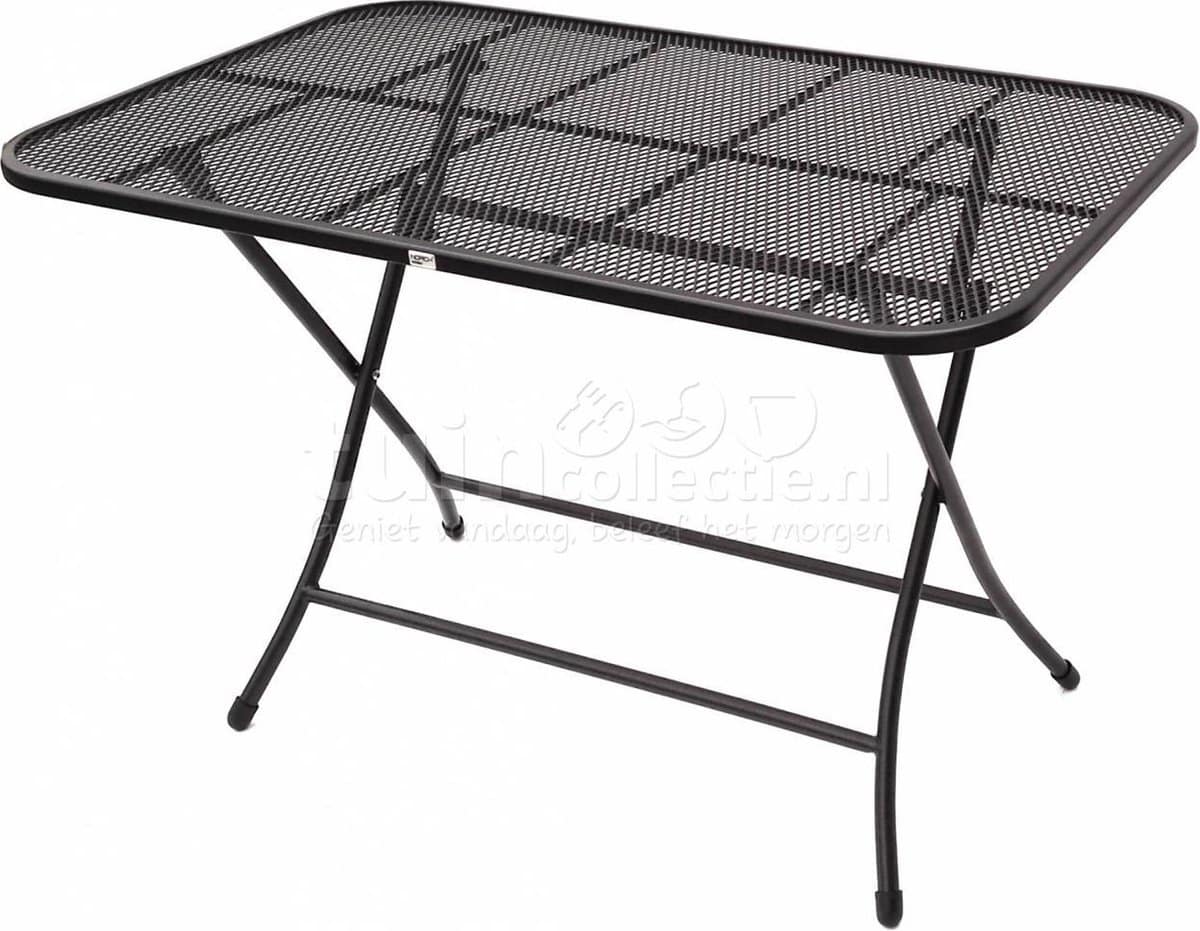 klaptafel metaal antraciet 110x70cm