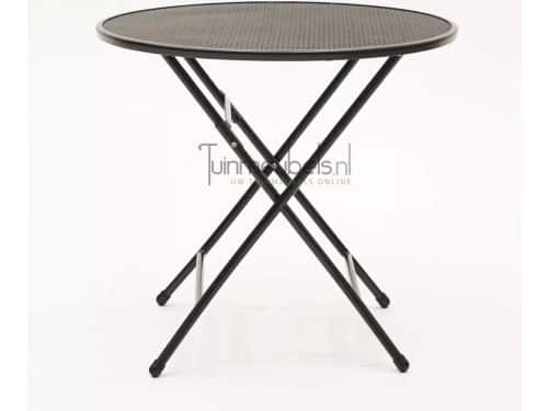 Klaptafel metaal Grijs ø80cm