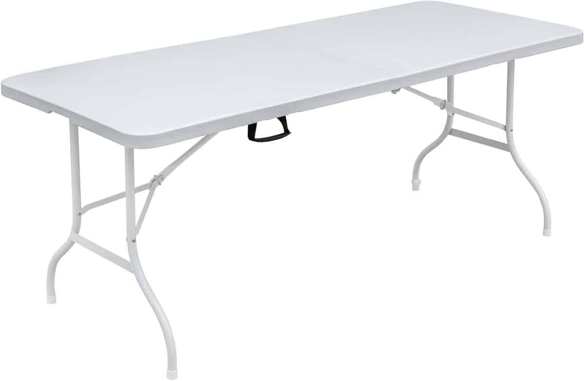 klaptafel opvouwbare tafel partytafel buitenfeest organiseren zonder
