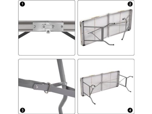 Klaptafel - Opvouwbare Tuintafel - Inklapbare Tafel - Vouwtafel