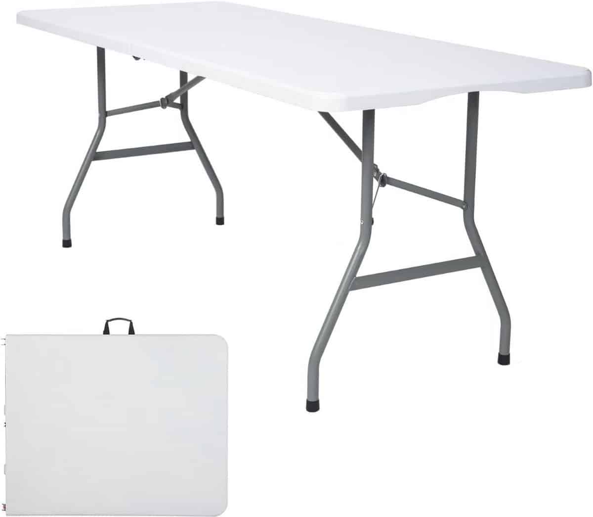 klaptafel plastic vouwtafel buffet feesten en evenementen