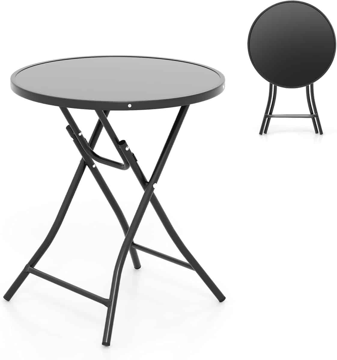 klaptafel rond terrastafel buiten ontspanning en gemak