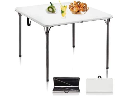 Klaptafel Vierkant - Opvouwbare Tafel Kaarttafel - Binnen en Buiten