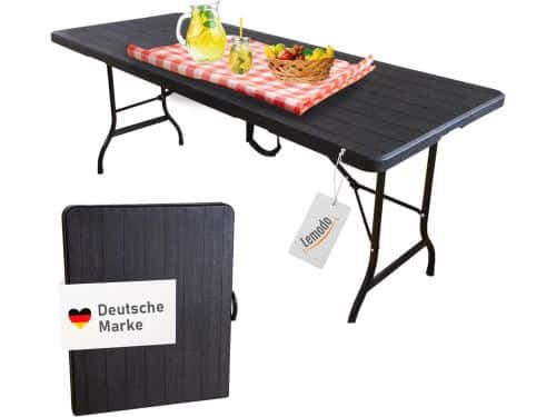 Klaptafel voor strand en zwembad - Hout-look, 180 cm