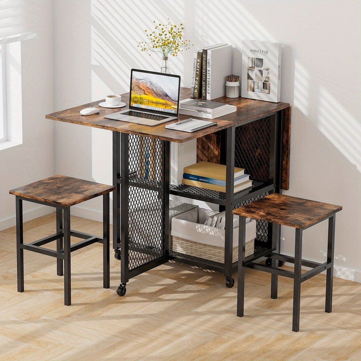 klaptafel vouwtafel eettafel uitschuifbare tafel krukset