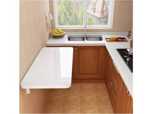 Klaptafel - Wandtafel Inklapbaar - Ruimtebesparend Werken - Stabiele Stalen