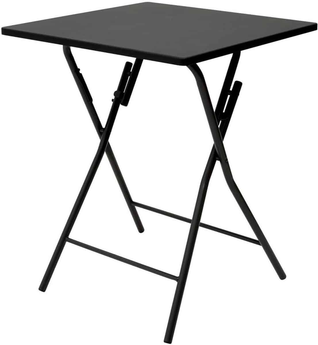 klaptafel zwart balkontafel kleine ruimtes eenvoudig opklapbaar