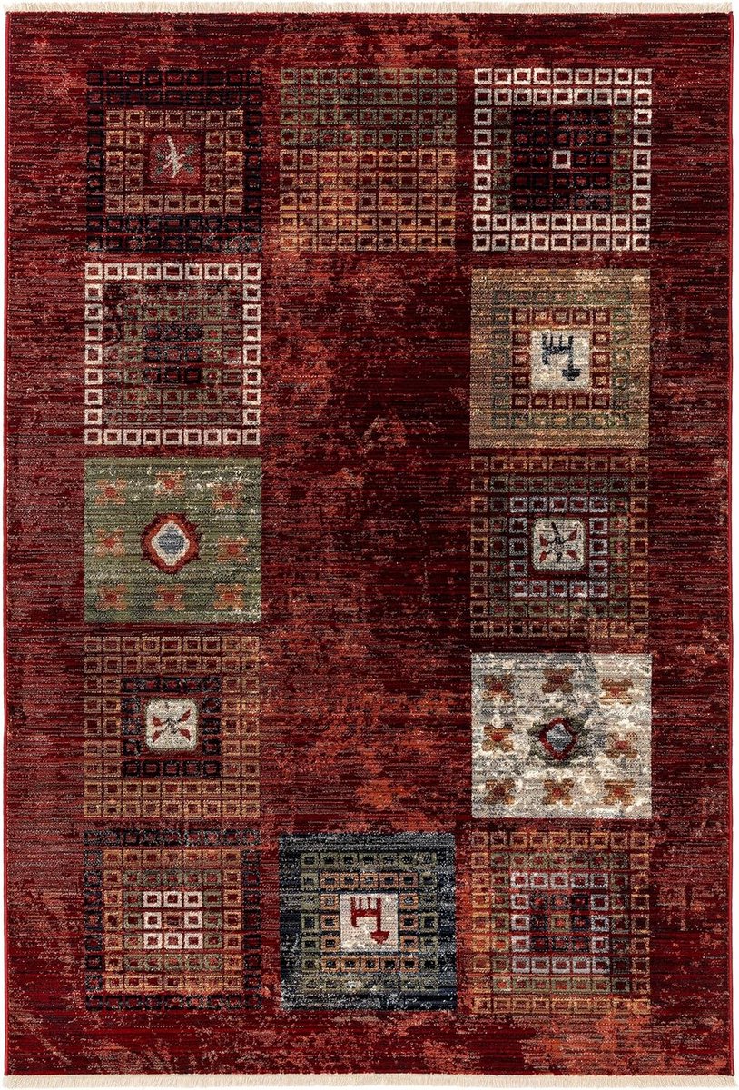 kleurrijk buitenkleed mythos 120×170 cm geschikt voor tuin en