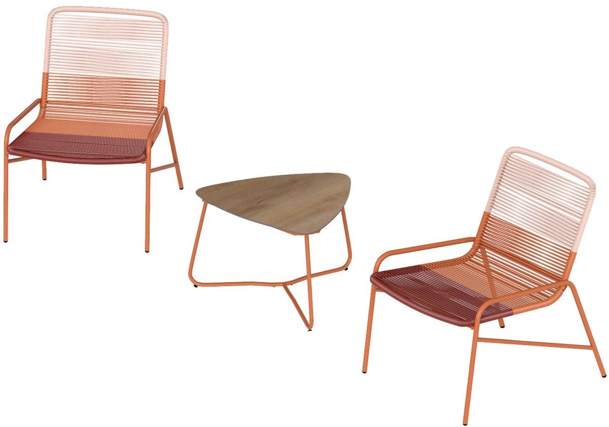 komfotteu 3 deilge pe rotan tuinmeubelset, balkonmeubels, klein balkon, balkonset 2 stoelen