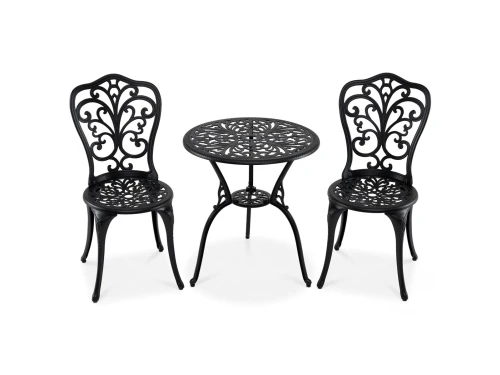 KOMFOTTEU 3-delige bistroset voor buiten, weerbestendige tafel en 2 stoelen