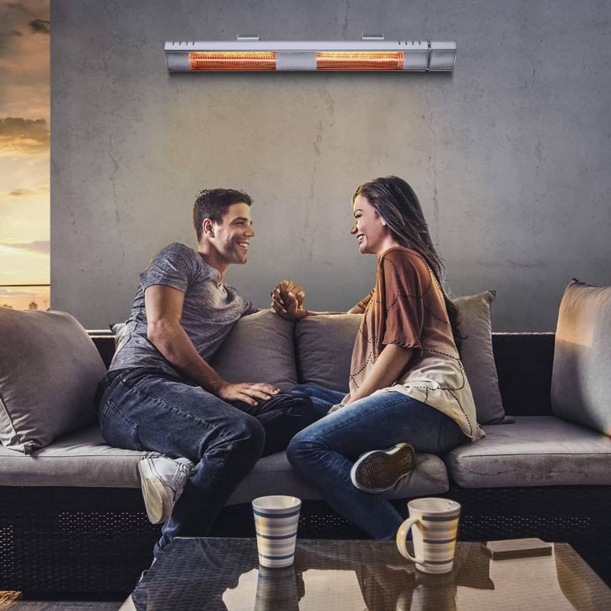 krachtige infrarood warmtestraler 3000w met afstandsbediening voor buiten