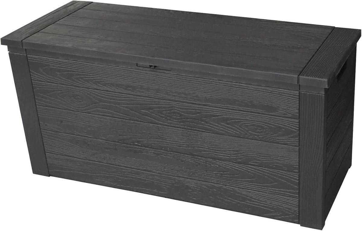 kunststof opbergbox 300l tuinbox, kussenbox en tuinkist antraciet
