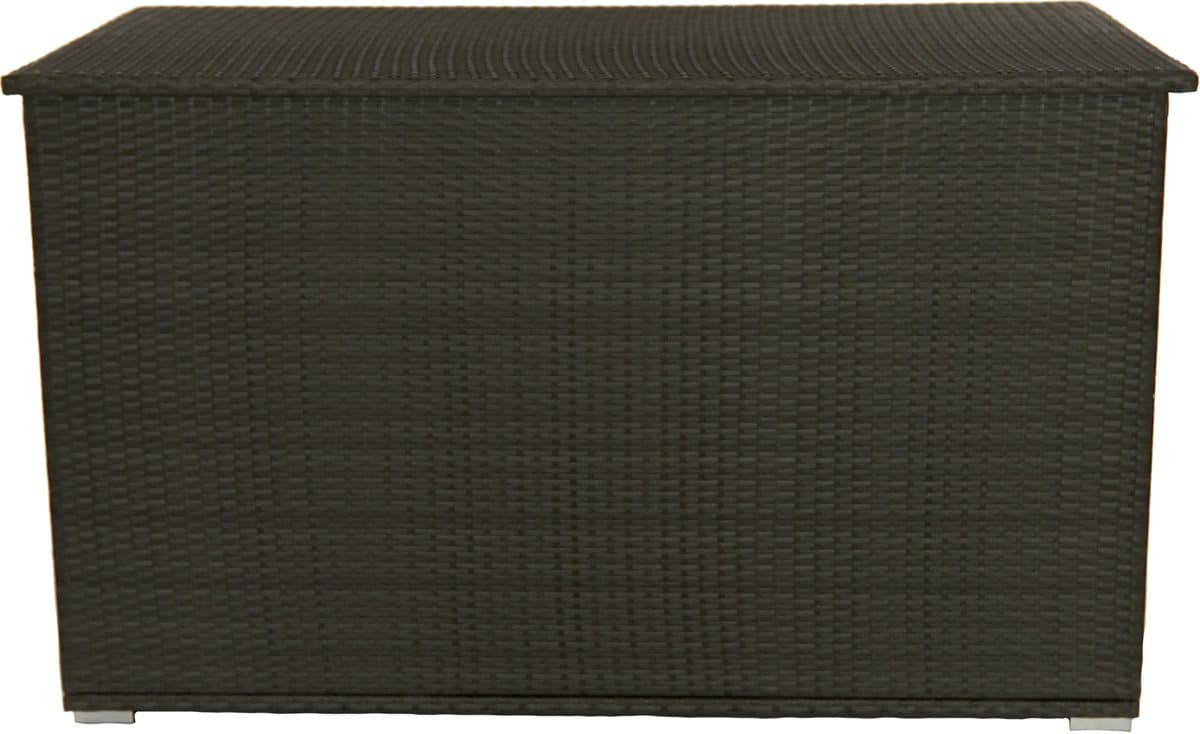kussenbox grijs/ antraciet xl 850 l met aluminiumframe waterdicht.