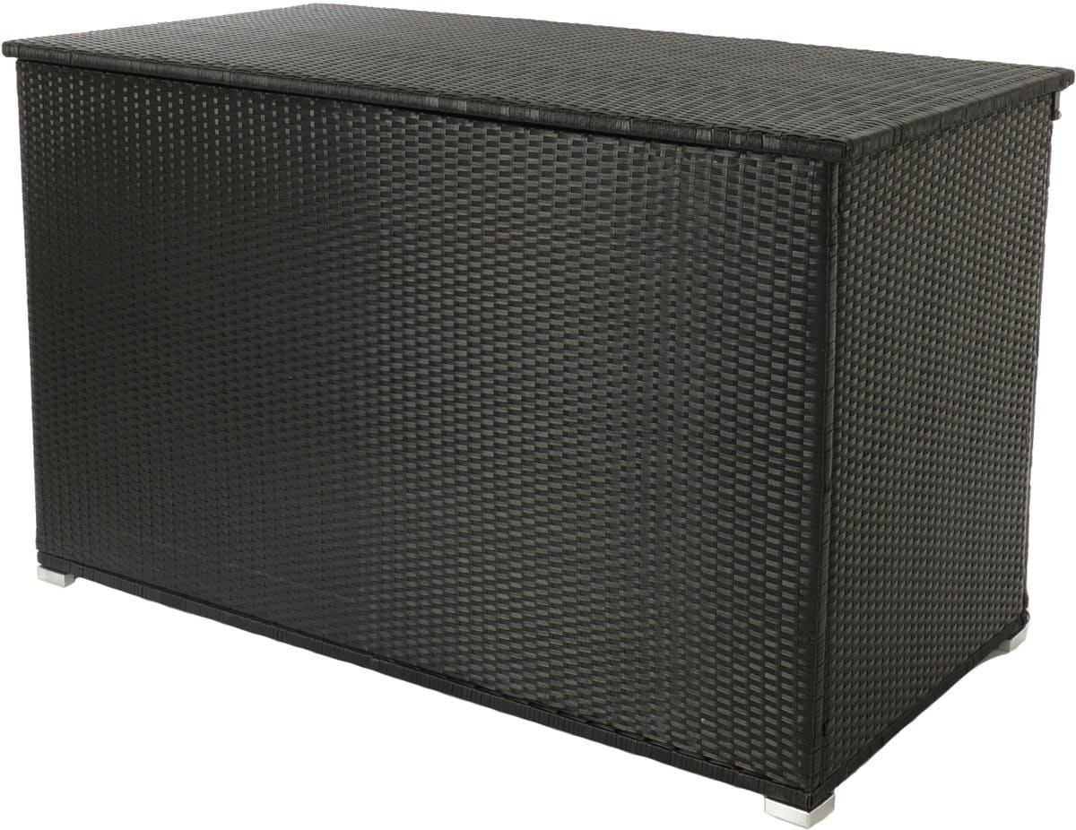 kussenbox zwart xl 850 l met aluminiumframe waterdicht.