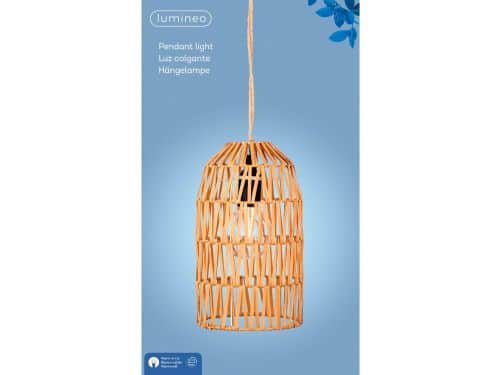 Led hanglamp l20b20h35cm natuur Lumineo - Lumineo