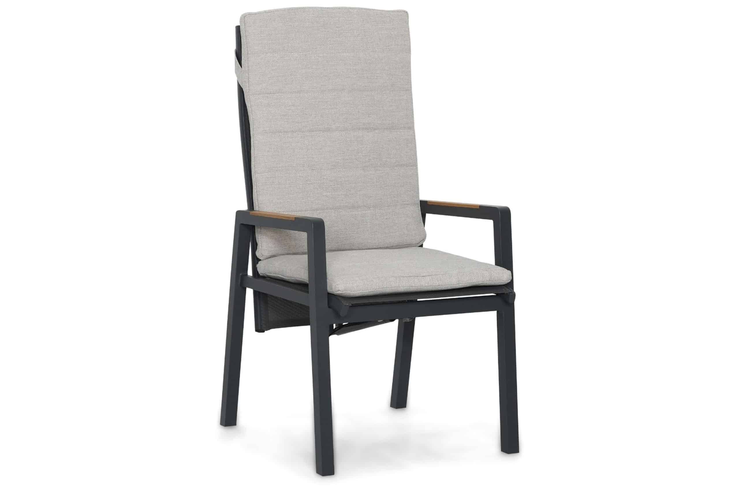 lifestyle vivaro dining tuinstoel verstelbaar antracite