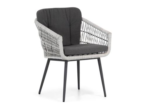 Lifestyle Western dining tuinstoel white wash