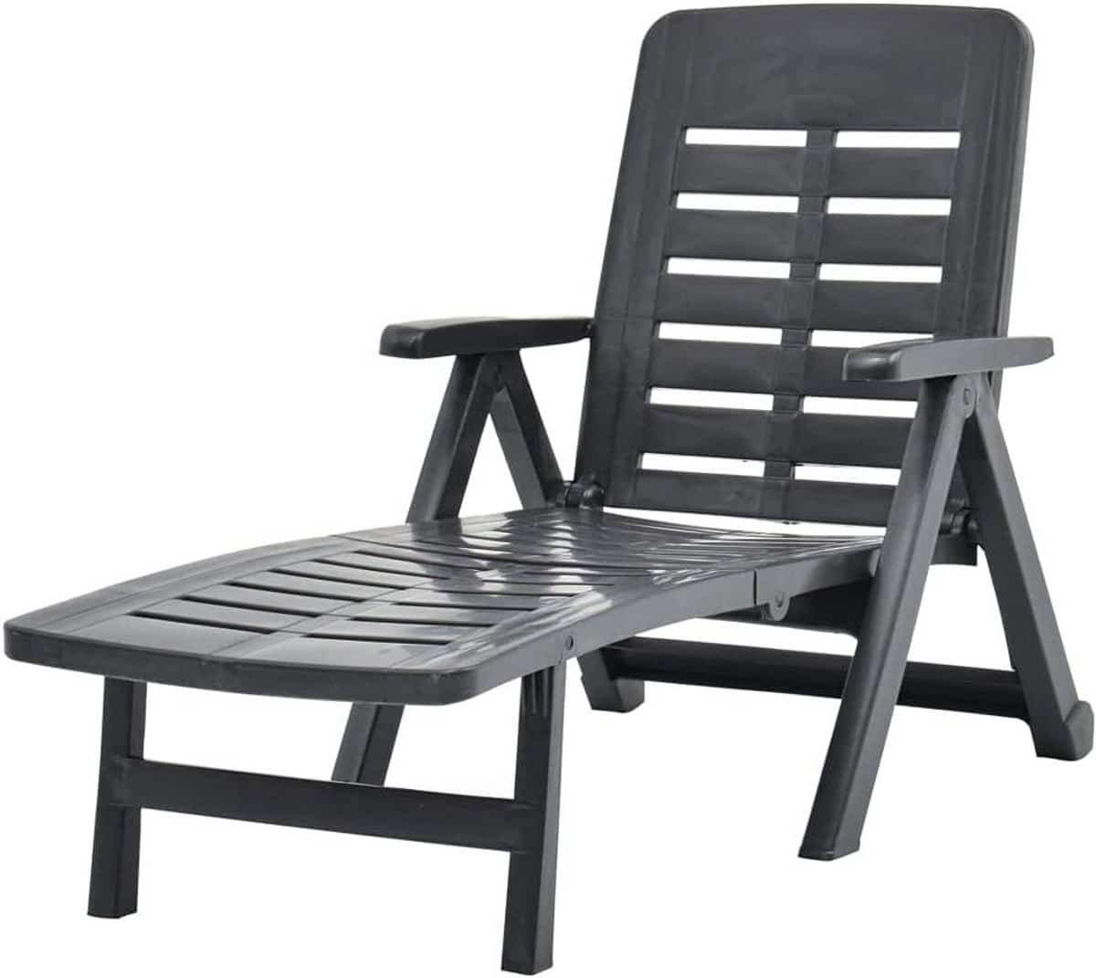 ligbed inklapbaar loungestoel buiten ontspannen in de tuin