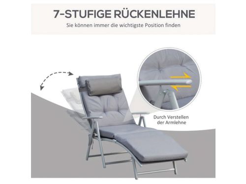 Ligbed - Ligstoel - Zonnebed - Lounger - Tuinstoel