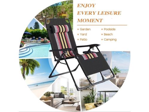Ligbed - Ligstoel - Zonnebed - Tuinstoel - Opvouwbaar