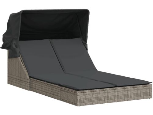 Ligbed | Loungebed | Ligstoel 2-persoons met luifel en kussens