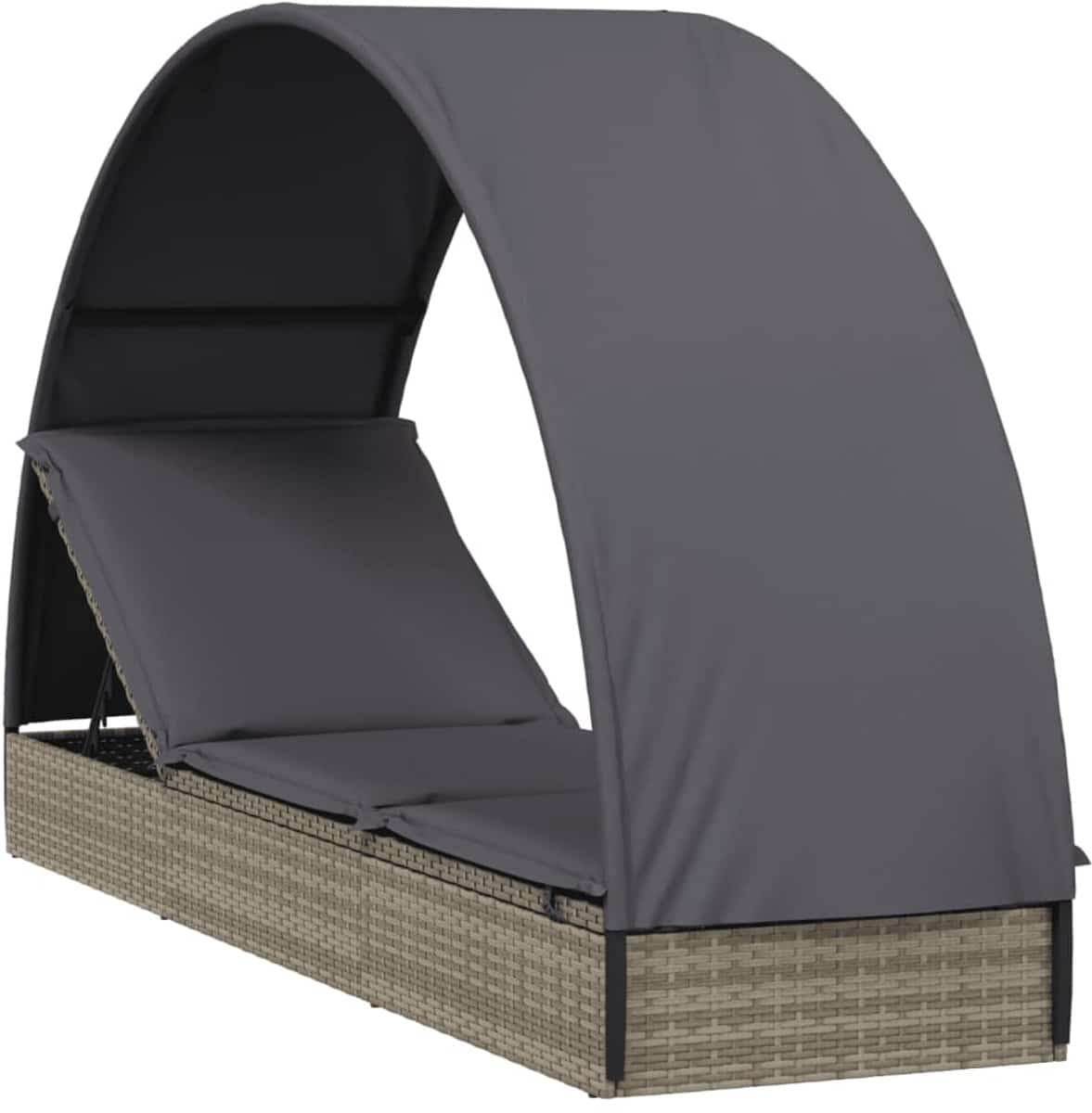 ligbed | loungebed | ligstoel met rond dak 211x57x140 cm