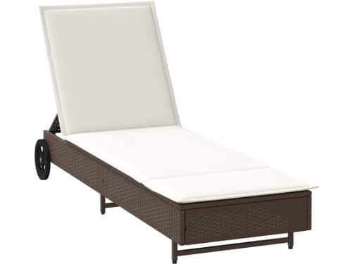 Ligbed met wielen - Zonnebed tuin - Ontspannen in zon